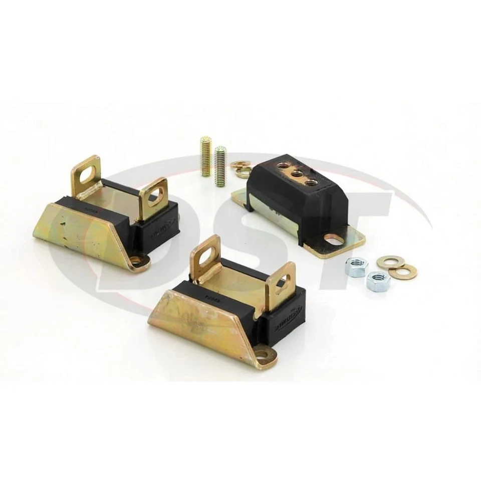 Kit de montaje de motor y transmisión Prothane para Chevy Caprice 1966 67 68 1969 | negro Foto 3 de 4