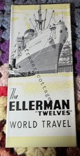 C1950's late The Ellerman Lines "Twelves" world Travel Brochure 