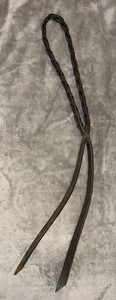 LEATHER BRAIDED WESTERN BARREL QUIRT 24 1/2'' LONG