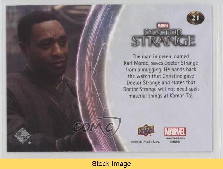 2016 Upper Deck Marvel Doctor Strange Yellow Baron Mordo to the Rescue ...