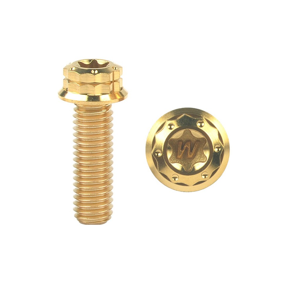 M10x20/25/30~70mm Titanium Bolts Externa Flange 12-Point Torx ...