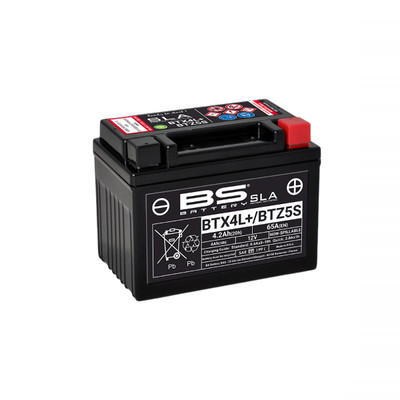 Batterie BS Battery SLA Btx4l+Btz5s MBK YN Ovetto 100 2000-2002