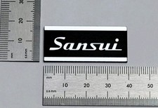 Sansui Equipment Badge Logo Emblem Premium Silver With Self Stick Adhesive