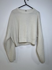 Women’s H&M White Cream Cropped Jumper EUR Size Medium UK Size Small