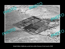 Death Valley California Aerial View Furnace Ranch 1940 Old Large Historic Photo