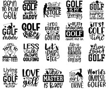 Golf Theme Car Window Decals PLEASE READ DESCRIPTION FOR DETAILS 