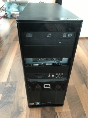 PC-Gehäuse Tower  Computergehäuse Case KOMPAQ Micro ATX schwarz