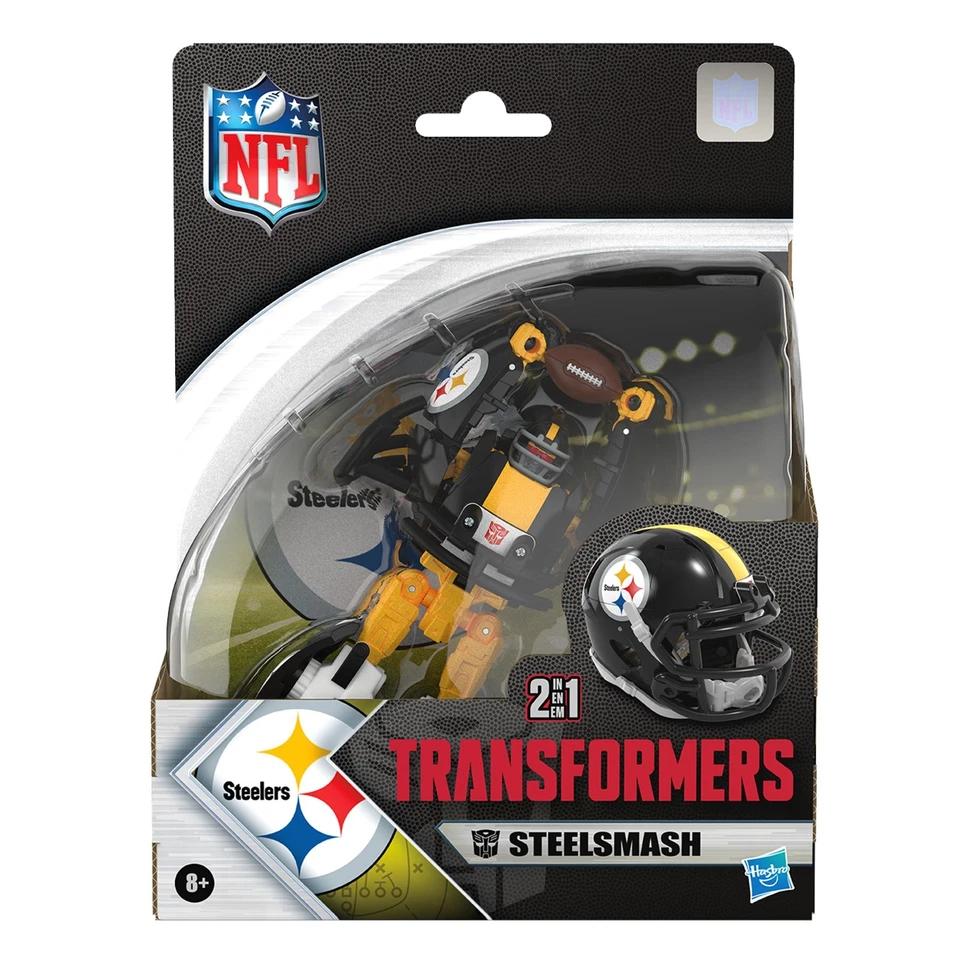 Transformers NFL Collaborative Deluxe Pittsburgh Steelers Steelmash 251201 - Image 2 of 4