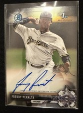 2017 Bowman - Chrome Prospect Autographs Freddy Peralta #CPA-FP (AU, RC)