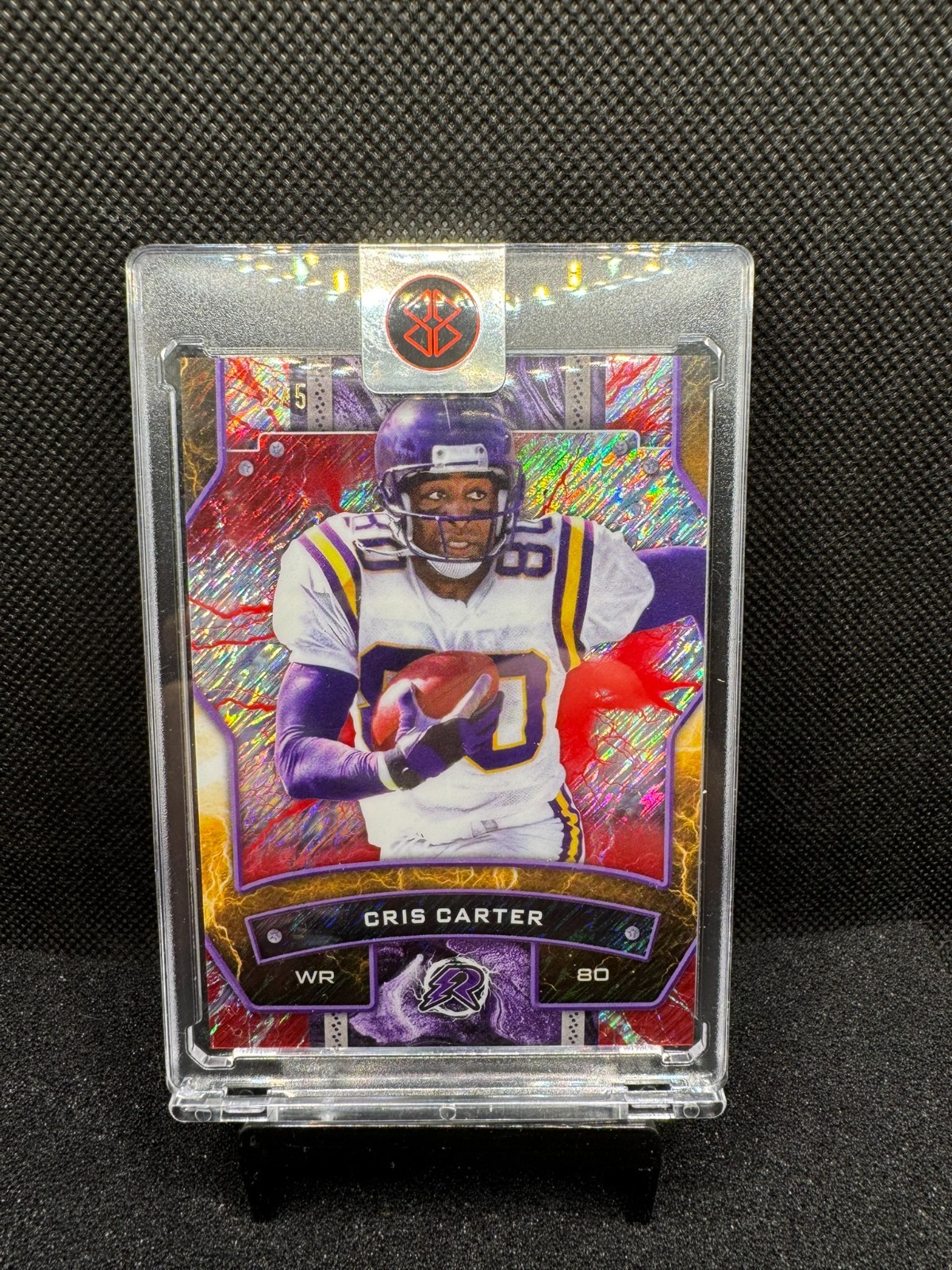 2024 Topps Resurgence Cris Carter Red Static Refractor 2/5 #62 Vikings NM+