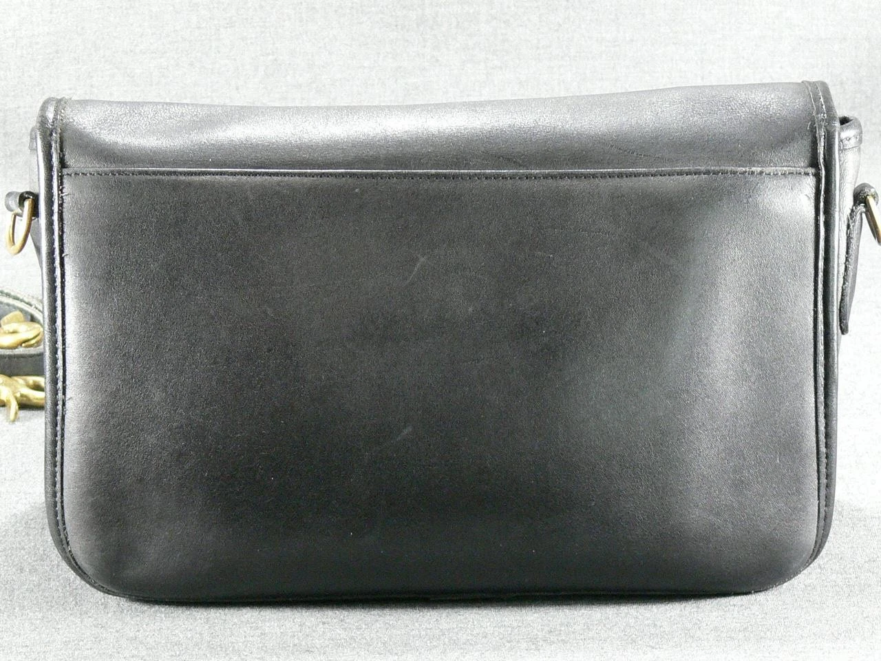 BORSA A TRACOLLA VINTAGE PRE NUMERO NERA COACH CONVERTIBILE POCHETTE USA 1970 1980