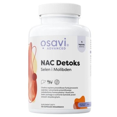 Osavi NAC Detox, Selen und Molybdän, 120 Kapseln