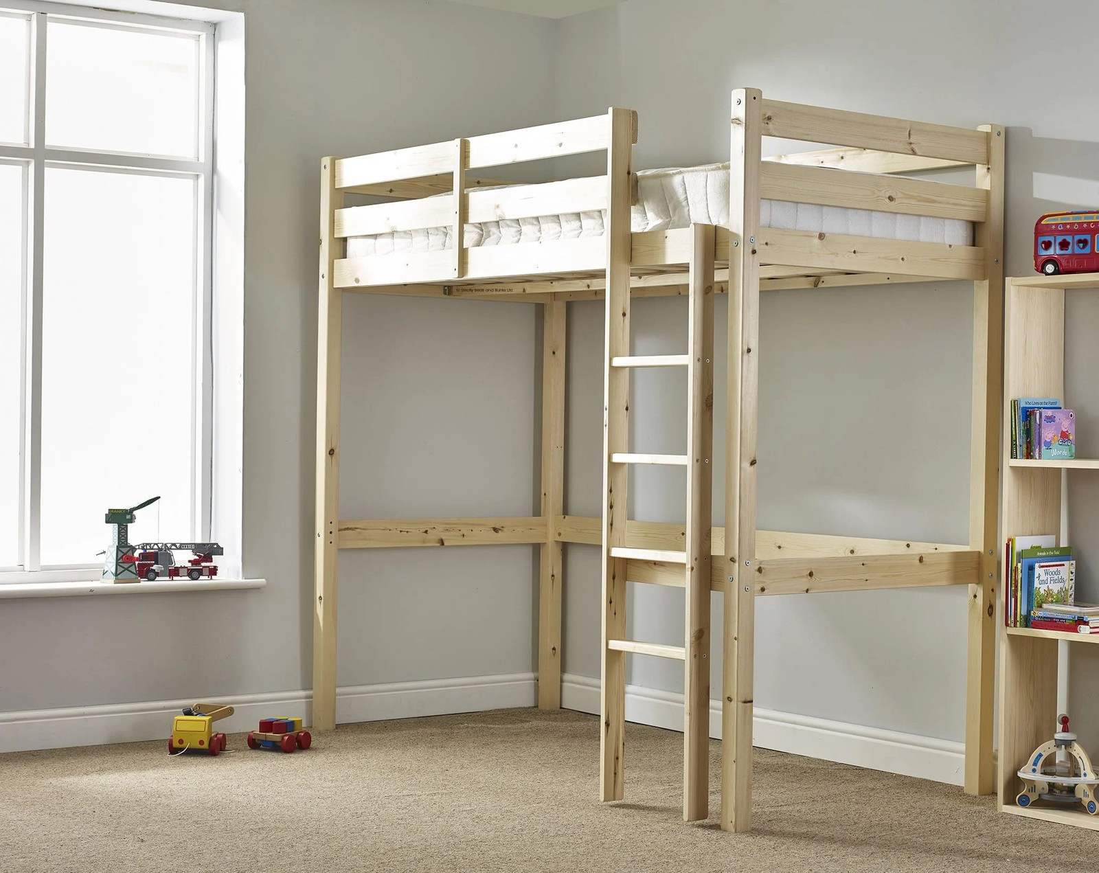 STRICTLY BEDS&BUNKS Icarus High Sleeper Loft Bunk Bed, 4ft Double 13 STRICTLY BEDS&BUNKS Icarus High Sleeper Loft Bunk Bed, 4ft 6 Double