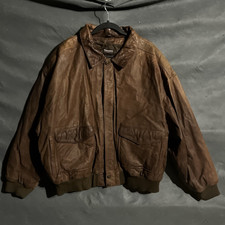 Adventure Bound Brown Leather b-1 Bomber Jack...
