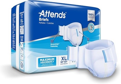 Attends Disposable Underwear, X-Large, 60 Count