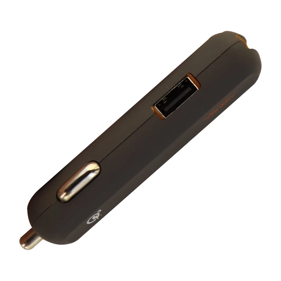Зарядное устройство автомобильное Ventev Dashport 2 порта USB с кабелем USB тип C - серое оранжевое - Изображение 3 из 3