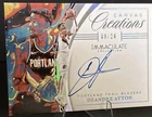 Deandre Ayton 2024-25 Panini Immaculate Canvas Creations Red On-Card Auto SP/25