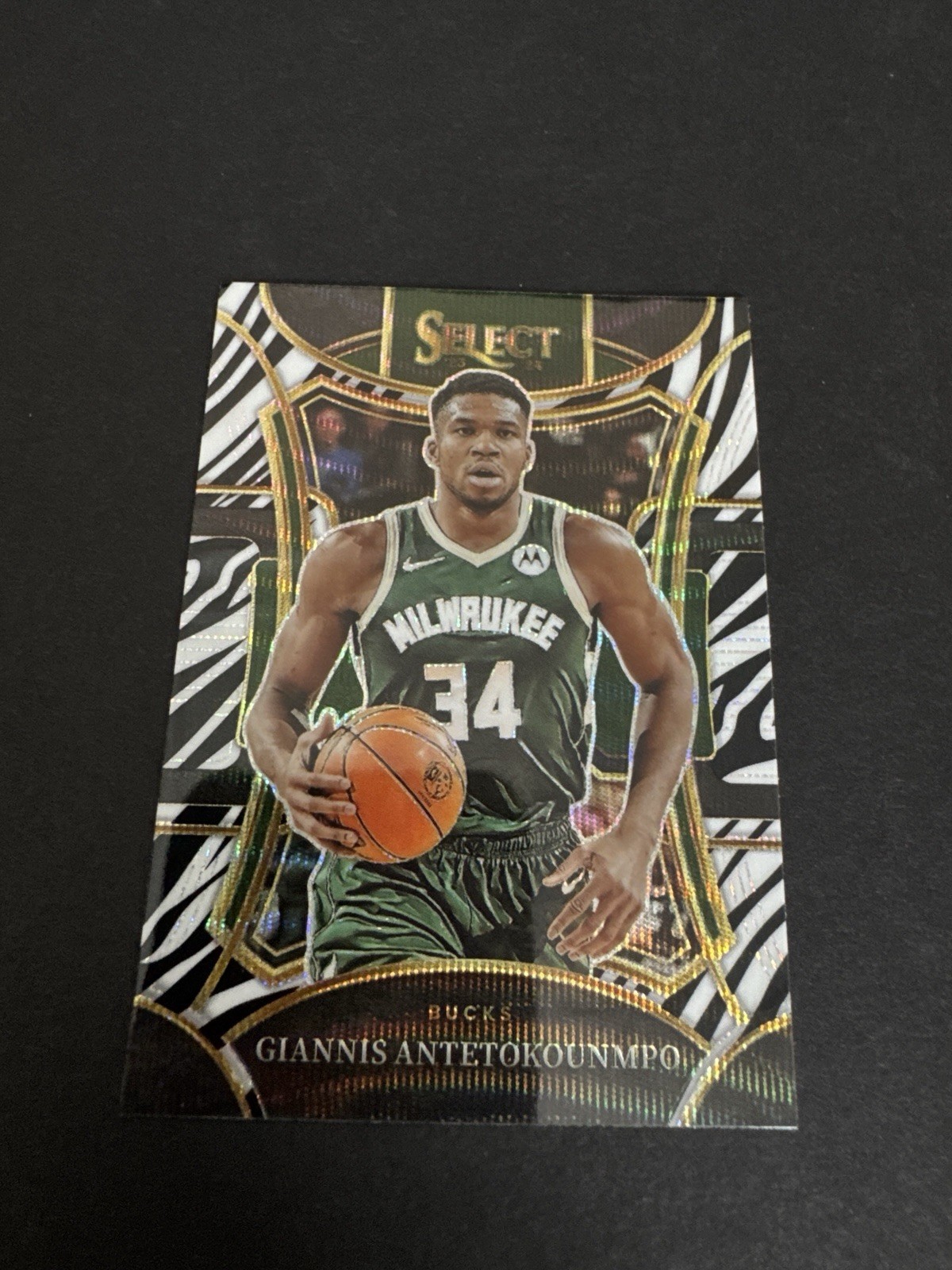 2023-24 Panini Select GIANNIS ANTETOKOUNMPO Zebra Prizm Mezzanine #341