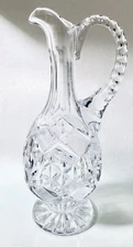 Western German Vintage 1970 Hand Cut Crystal Decanter With Stopper