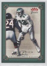 2004 Fleer Greats Green/Red 383/500 Mike Quick #50 0q3