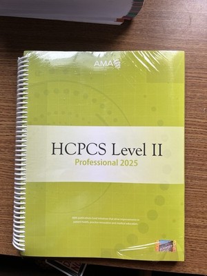 HCPCS 2025 Level II Professional Edition Spiral * NEW SEALED