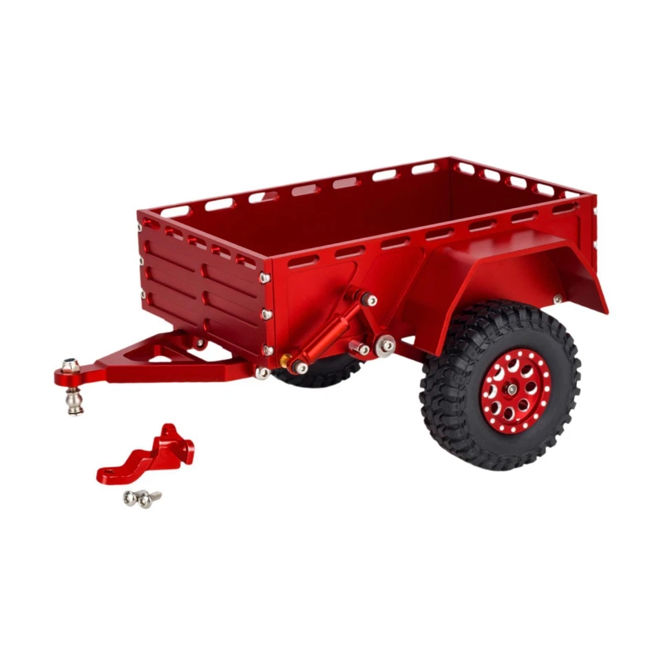 RC Trailer Metal Trailer High Performance Detachable Travel Simulation Premium - Image 1 of 1