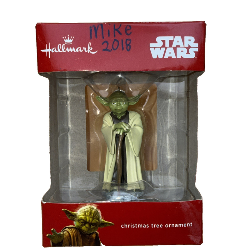 Star Wars Yoda Christmas Ornament Hallmark Original 2016
