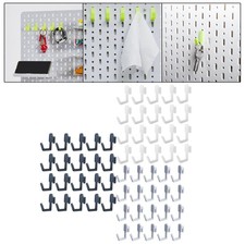 20 Pieces Pegboard Hook Pegboard Accessories Wall Organizer