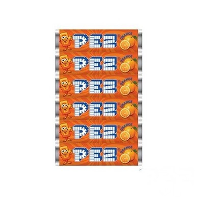 PEZ Candy Refills ~ 6 Pack ~ ORANGE