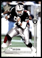 Tim Brown 2001 Leaf Rookies & Stars #87 Raiders NFL READ FREE SHIP AutographDen