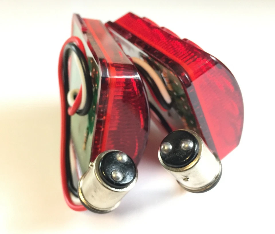 Chevy 1951 1952 coche "led" luces traseras rojas 2 piezas Bel Air Styleline Fleetline 12V Foto 4 de 4