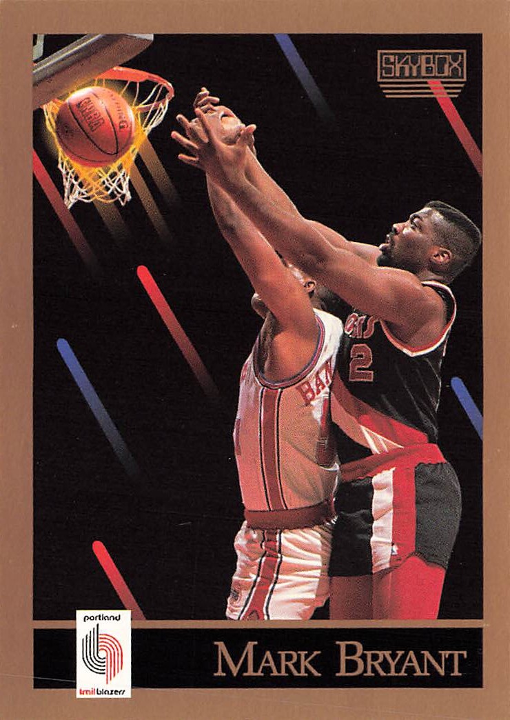 1990 SkyBox #231 Mark Bryant Portland Trail Blazers