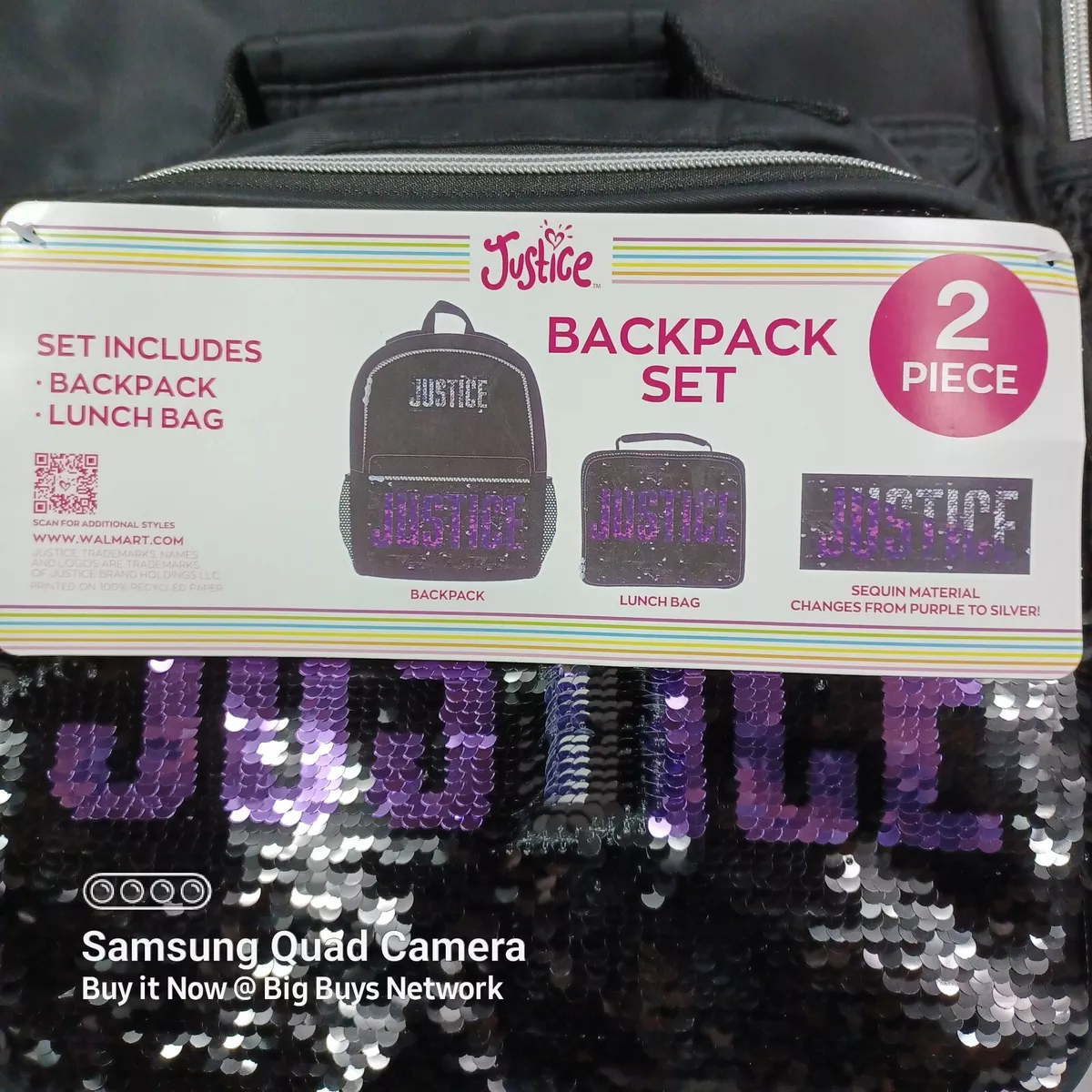 Walmart purple backpack top