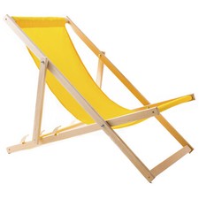Chaise longue transat de plage en bois de h?tre differentes couleur disponible.