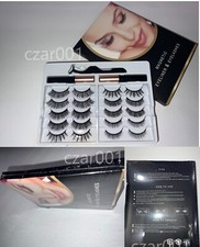 3D Magnetic Eyelashes Kit  - 10 Pairs (5 Styles) + 2 Magnetic Liner + tweezer