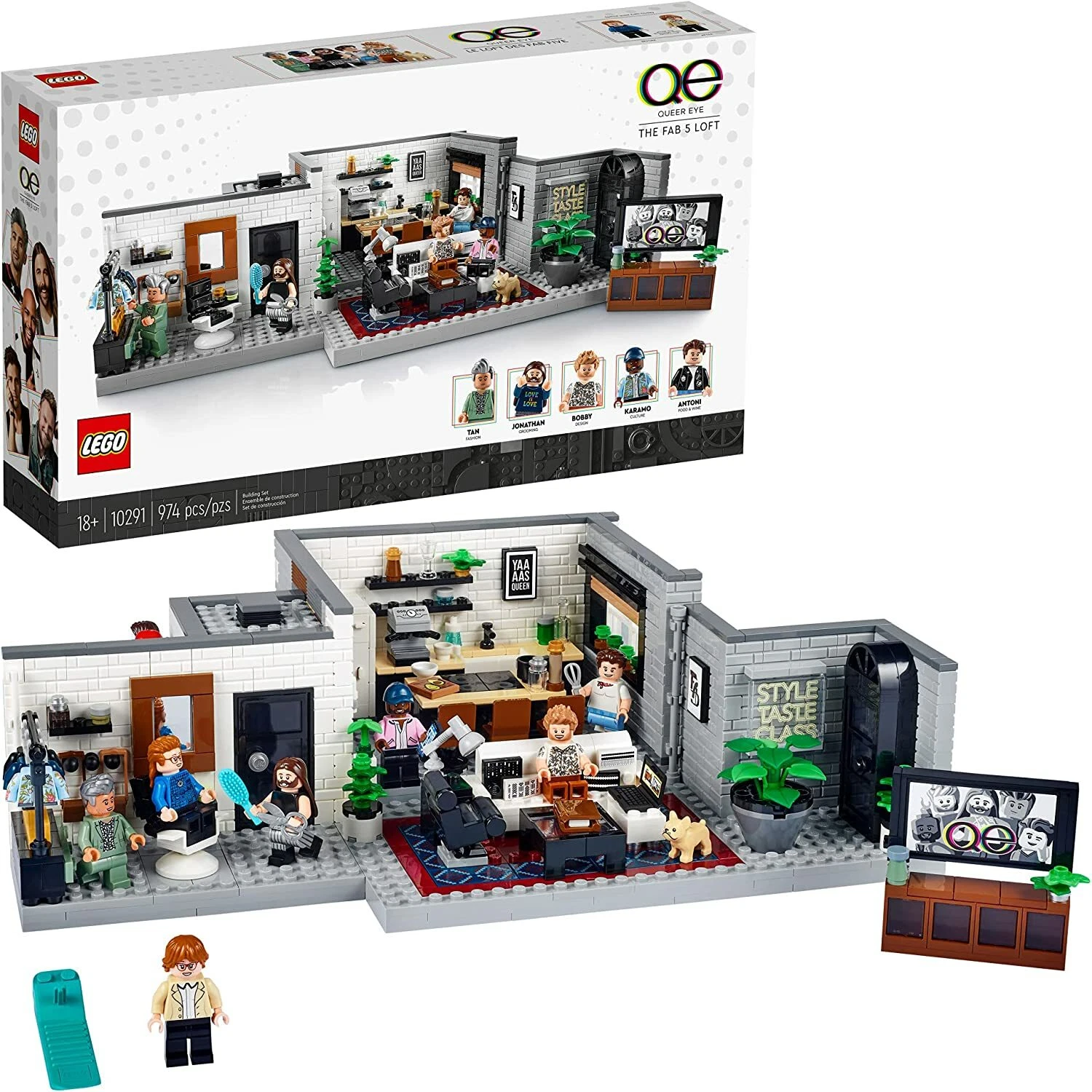 ✨ LEGO 10291CREATOR EXPERT "QUEER EYE LOFT OF THE FAB FIVE" SET (18+) 974 PIECES ✨