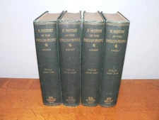 Antique A History of the English People by John R. Green 4-Volume HC Book Set