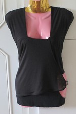 PRETTYLITTLETHING BNWT Black Sz 12 Halter Neck Mesh Overlay Mini Bandage Dress