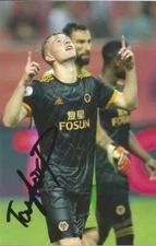 WOLVES: TAYLOR PERRY SIGNED 6x4 ACTION PHOTO+COA