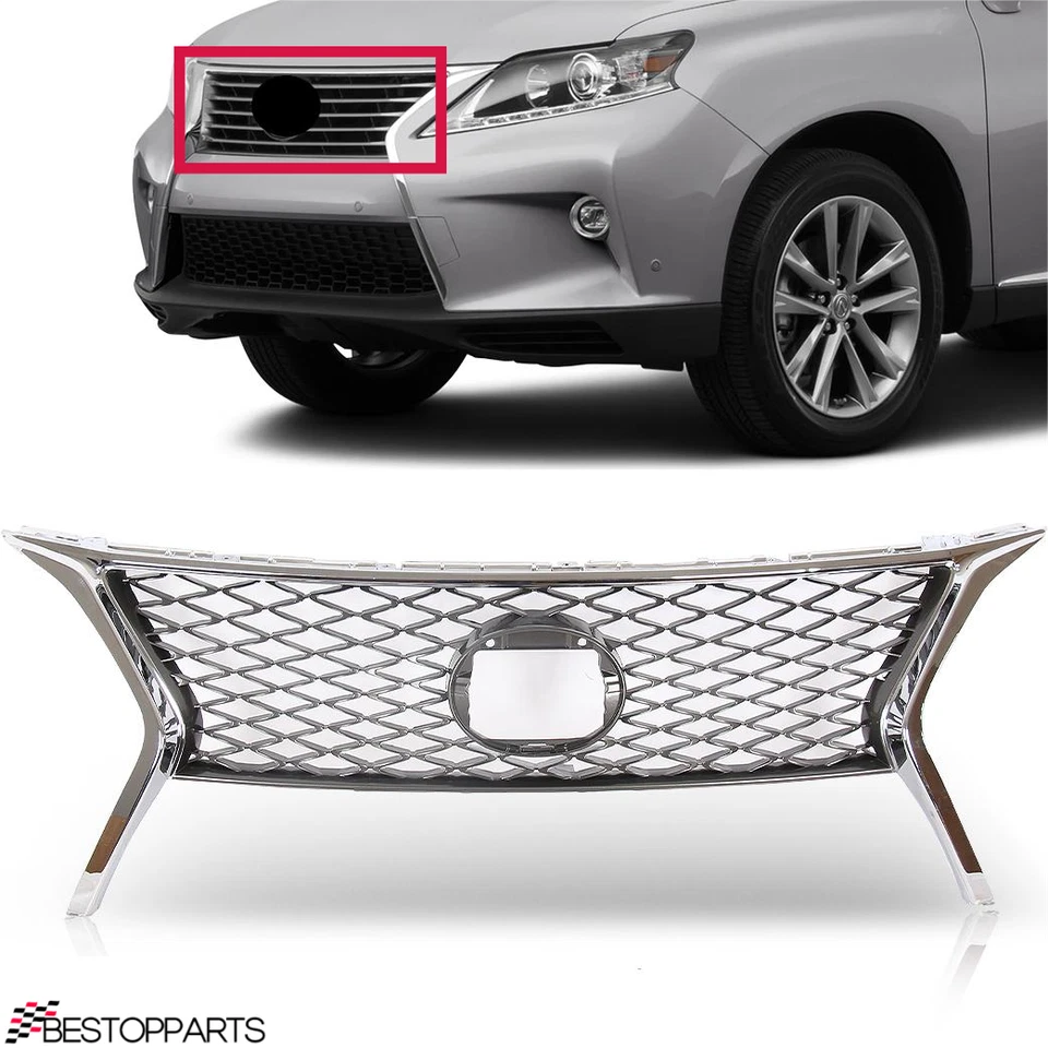 Fits Lexus RX350 2013-2015 Front Upper Bumper Grille Grill LX1200178/ 531010E150 - Imagem 2 de 4