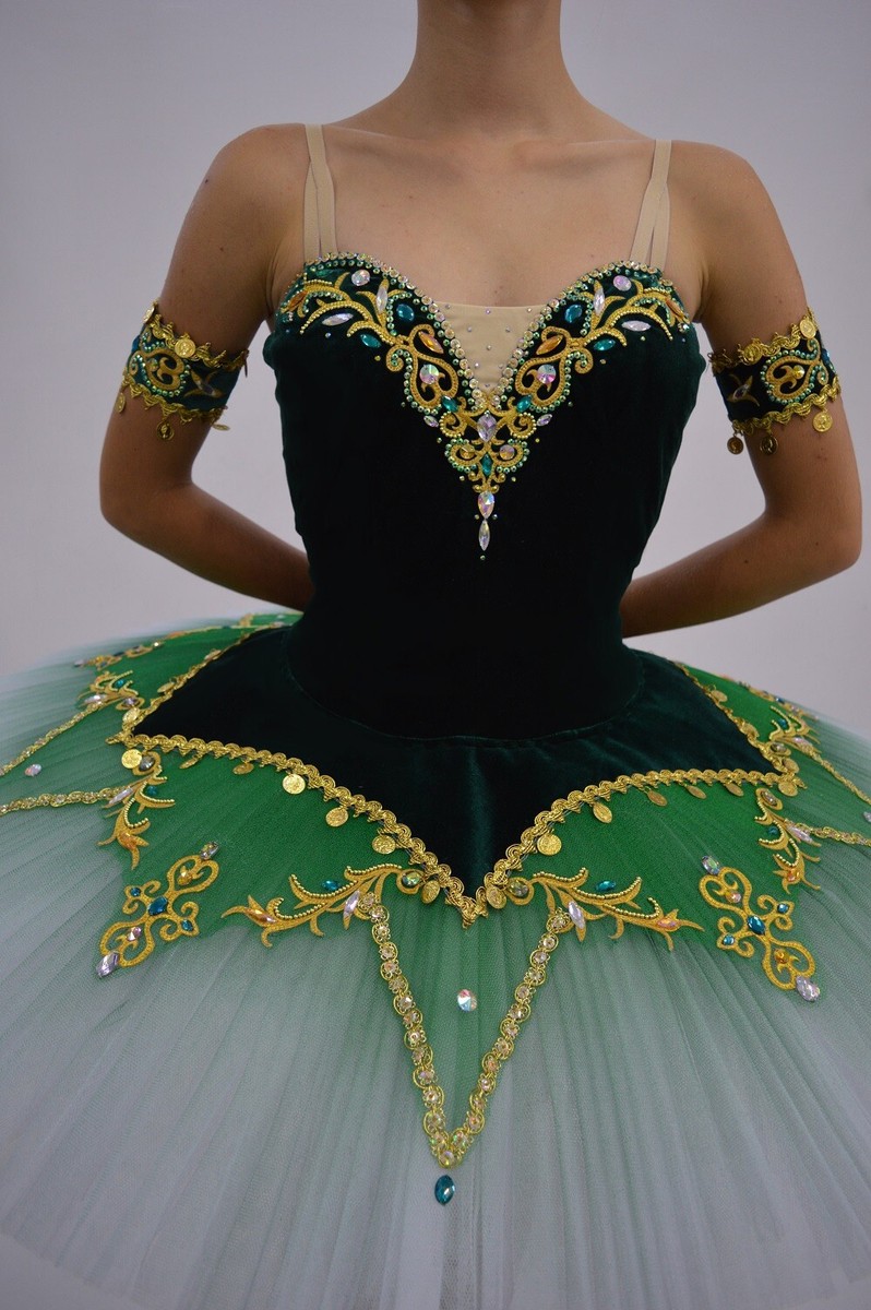 Professional Ballet Tutu Esmeralda Costume Green XS Small Adult