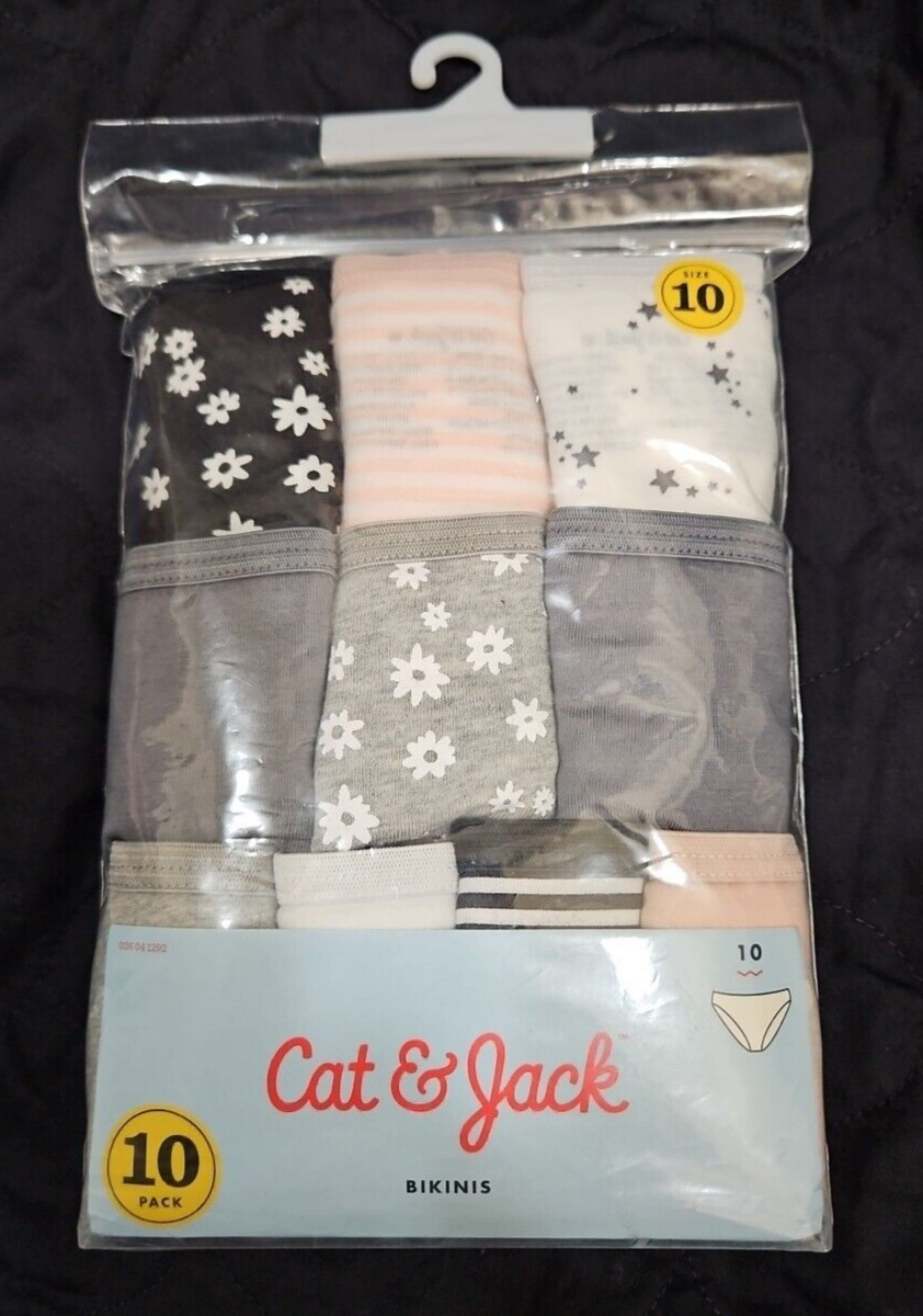 Cat & Jack Girl's Size 10 Cotton Bikini Underwear 10pk | eBay