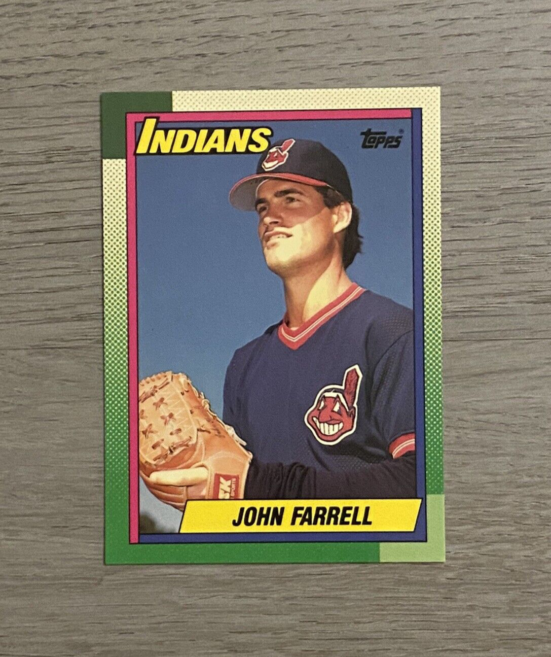 1990 MLB Topps 'Tiffany' Baseball | John Farrell | #32 | Cleveland Indians
