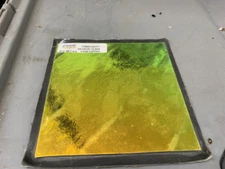 CBS Dichro  -  Cyan Copper Crinklized  - 33 COE Borosilicate Glassblowing