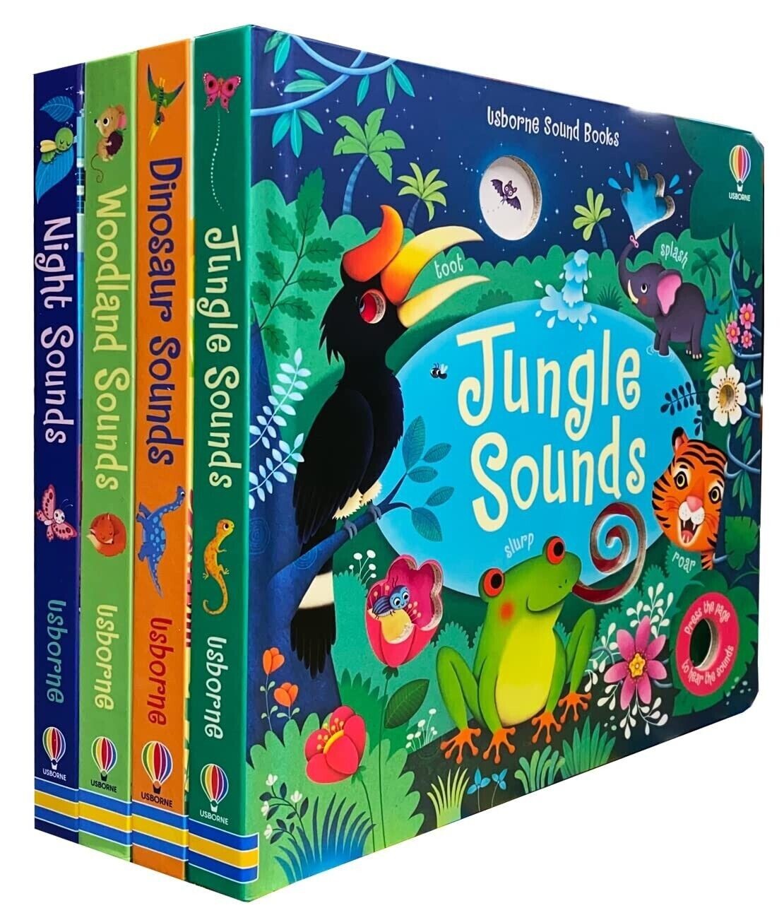Usborne Sound Books Collection 4 Books Set (Series 1) Jungle Sounds, Dinosaur - Image 5