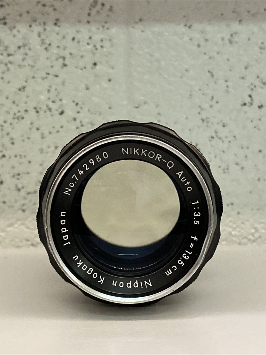 NIKKOR-Q 1:3.5 f=13.5cm レンズ Vintage Nikkor-Q Auto 1:3.5 f=13.5cm Nippon Kogaku Japan Camera