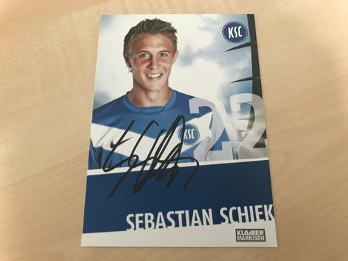 +++ autograph card Sebastian Schiek Karlsruher SC 2011/12 KSC