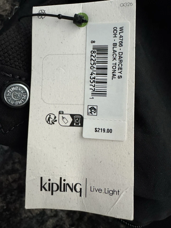 Kipling Darcey Small Rolling Luggage 22” WL4766 (Black) - Image 2 of 4