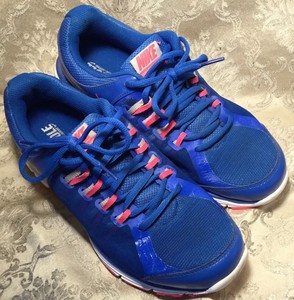nike pink and blue trainers