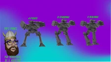 Locust IIC Alternate Mech Model For Battletech 6mm-10mm-15mm